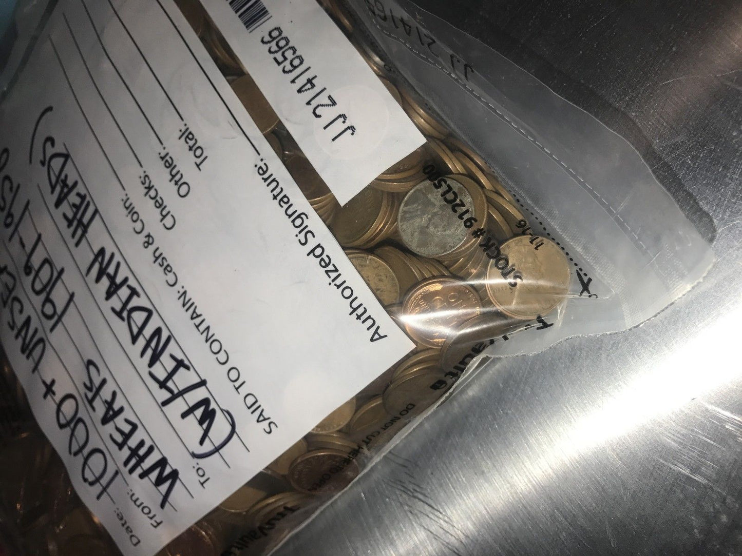 1000 COPPER WHEAT PENNY BAGS OLD ONE CENT SET MONEY HOARD LOT ESTATE SALE