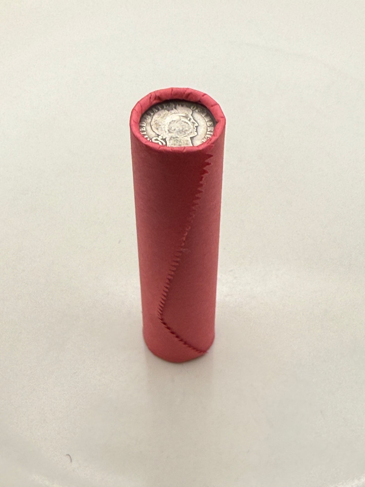 Red Wheat Penny Rolls with a Silver Barber Dime Ender
