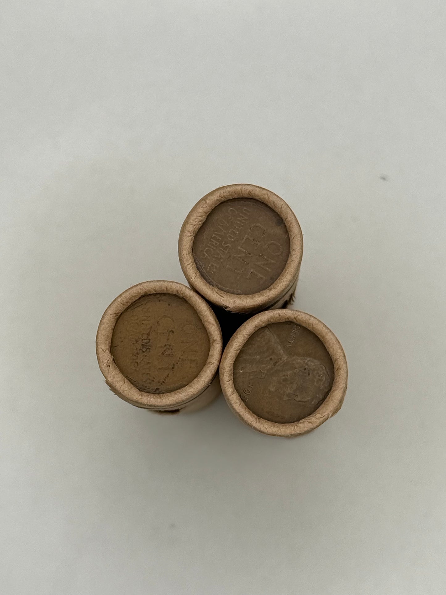 Wheat Penny Window Rolls with a Silver Barber Dime Ender